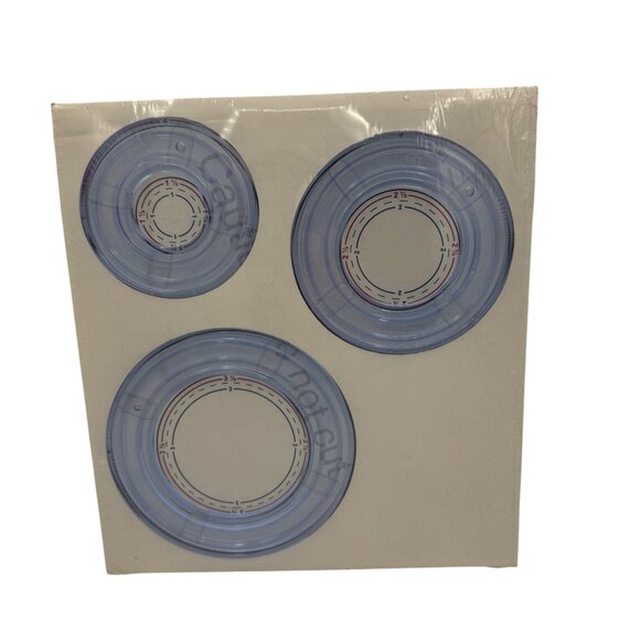 Creative Memories Custom Cutting System Kit With 3 Circle Patterns & Sizing Temp - Picture 3 of 3